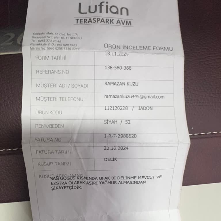 Lufian Müşteri Hizmetlerine Ulaşamama Sorunu