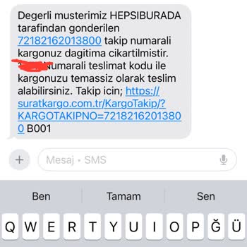 Sürat Kargo Çamlık Şubesi'nde Teslimat Problemi