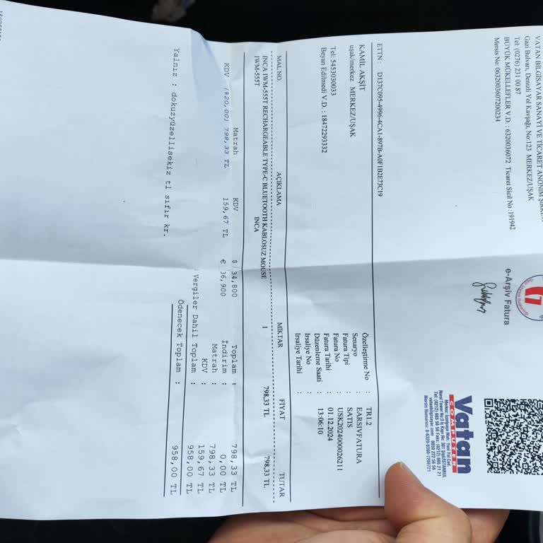 Vatan Bilgisayar'da Şarjlı Mouse Sorunu