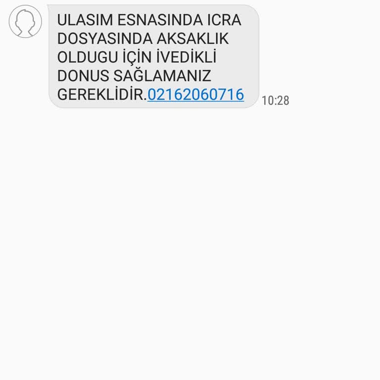 Adıma Yapılan Dava / İcra SMS Dolandırıcılığı