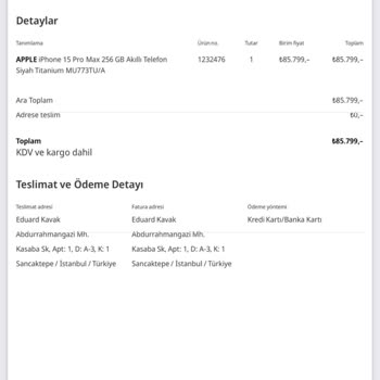 Yanlış Ürün Ve İade Sürecinde Hayal Kırıklığı