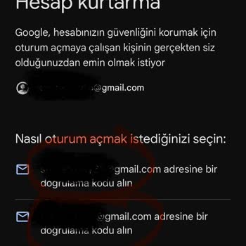 Google Hesabına Erişimde Çift Doğrulama Sorunu