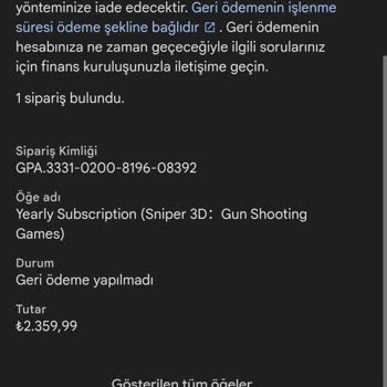 Premium Üyelik Hayal Kırıklığı Ve İade Sorunu