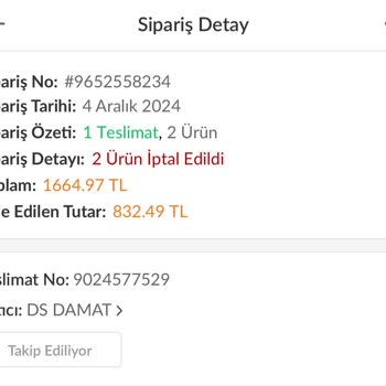İptal Edilen Sipariş Ve Yanıltıcı Fiyatlandırma