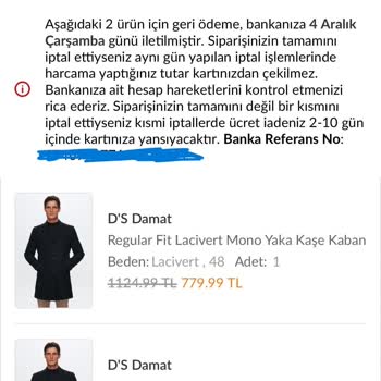 İptal Edilen Sipariş Ve Yanıltıcı Fiyatlandırma