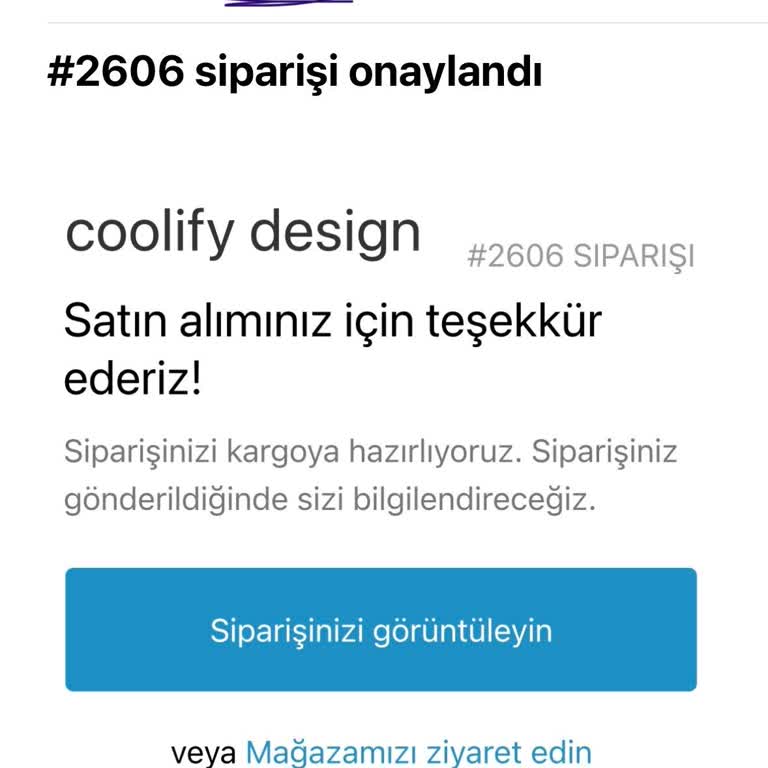 Coolifydesign Sipariş 1 Aydır Gelmedi