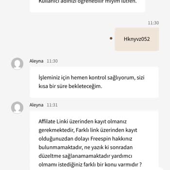 Canlı Destek Ve Bonus Kodu Sorunu