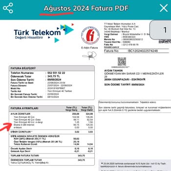 Faturada Görünmeyen İnternet Paketi Ve Çözüm Süreci Sorunu