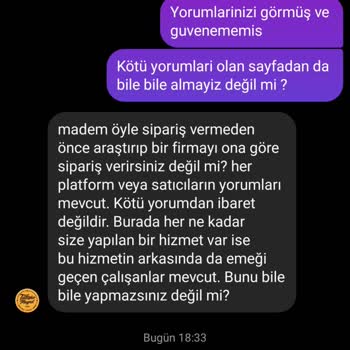 Sipariş Öncesi Güven Sorunları