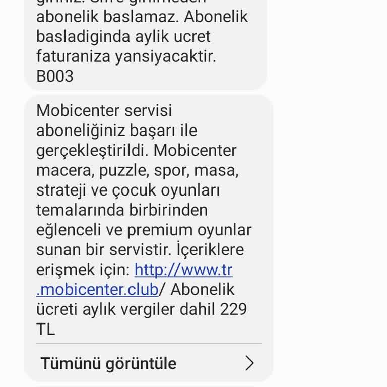 İzinsiz Abonelik Mesajı Ve Haksız Kazanç Endişesi