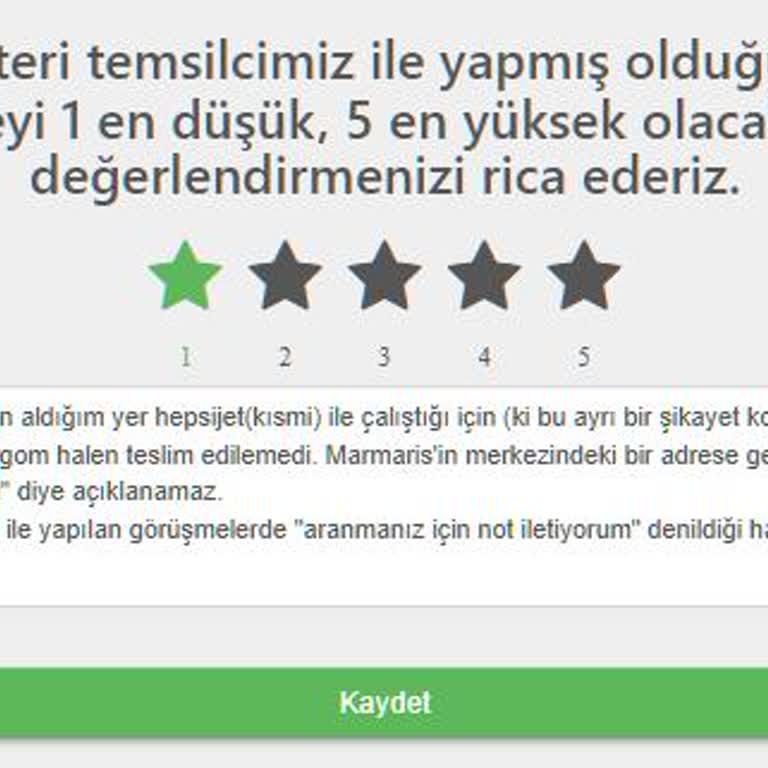 Hepsijet'in Marmaris'teki Teslimat Sorunu