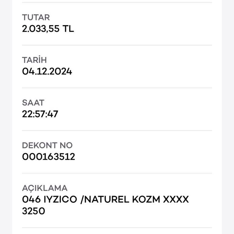 Yves Rocher Uygulamasında Ödeme Sorunu