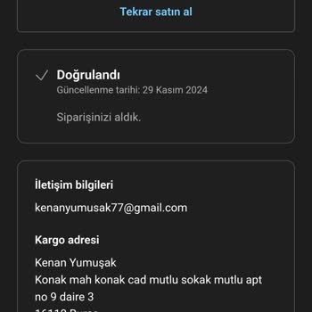 Siparişim Gelmedi Ve İletişim Kuramıyorum