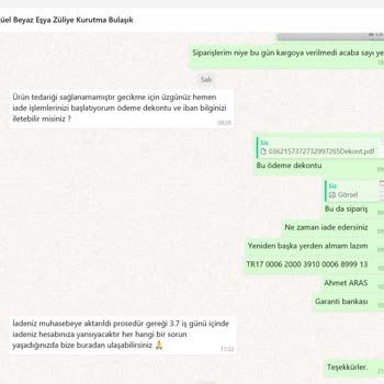Ürün Teslimatı Ve Para İadesi Sorunu