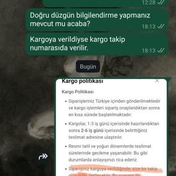 Kargo Takip Bilgisi Eksikliği Ve İletişim Sorunları