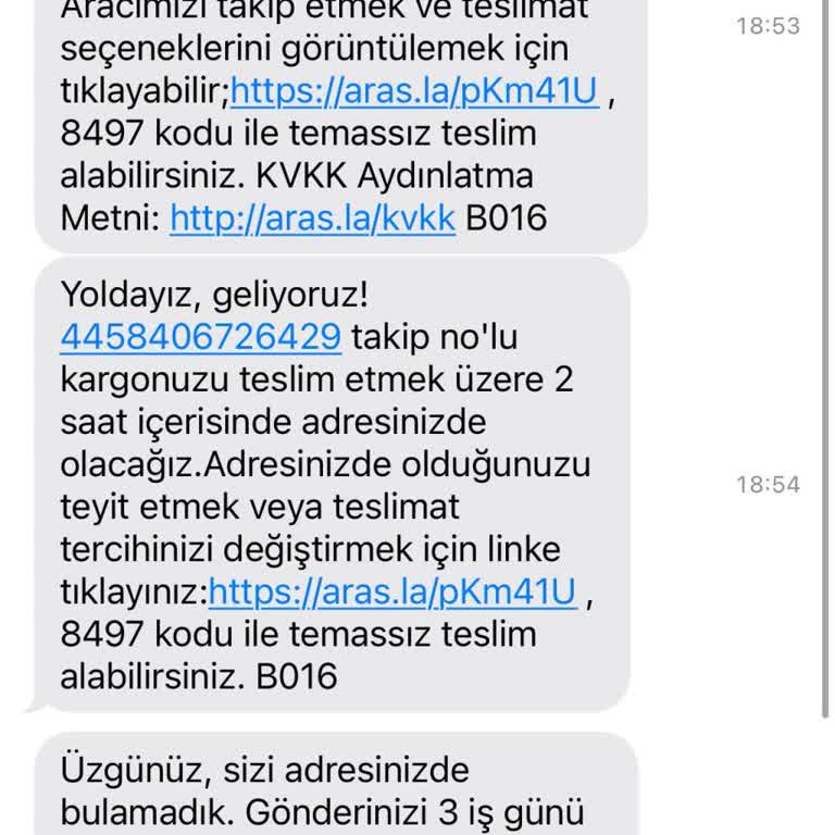 Aras Kargo'nun Yanıltıcı Teslimat Bildirimi Ve Sorun Çözüm Eksikliği