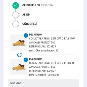Decathlon'da İade Sürecinde Yaşanan Sorunlar