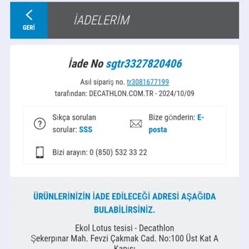 Decathlon'da İade Sürecinde Yaşanan Sorunlar
