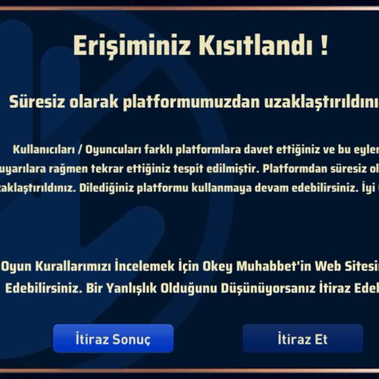 Haksız Erişim Kısıtlaması