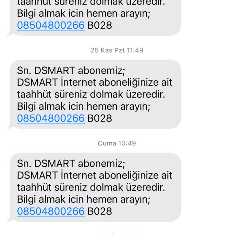 D-Smart Abonelik Mesajlarından Usandım!