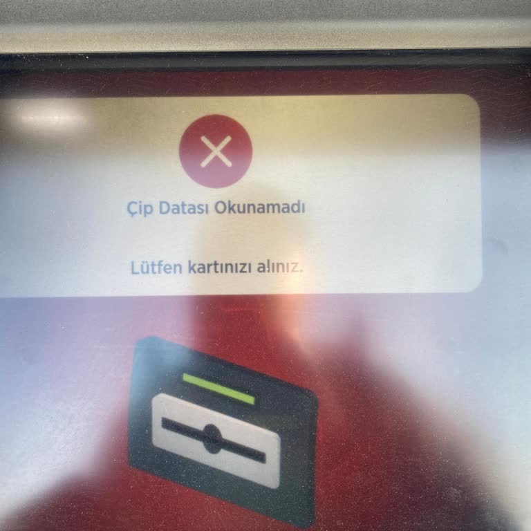ATM'de Çip Okuma Sorunu
