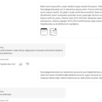 Yanlış Fatura Tarihi Mağduriyeti