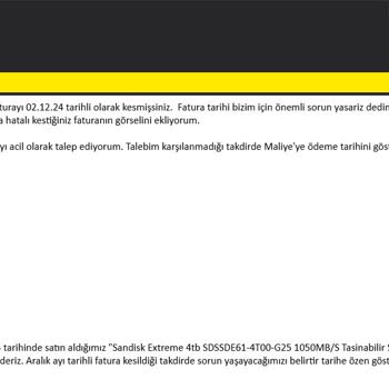 Yanlış Fatura Tarihi Mağduriyeti