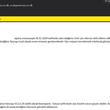 Yanlış Fatura Tarihi Mağduriyeti