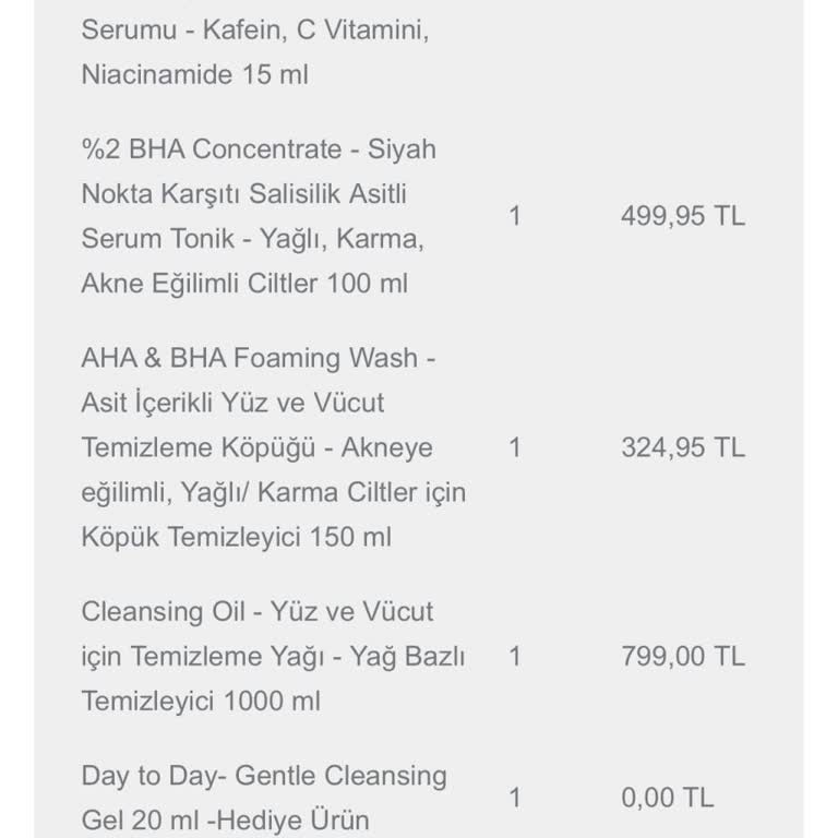Cosmed Eksik Sipariş Ve Yetersiz Müşteri Hizmetleri!