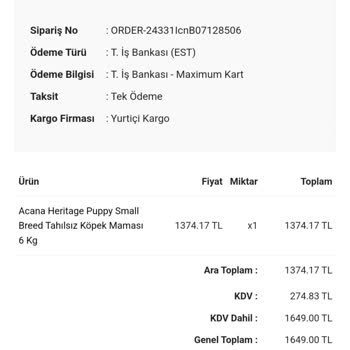 Sipariş Sorunu Ve Yanıltıcı Bilgilendirme