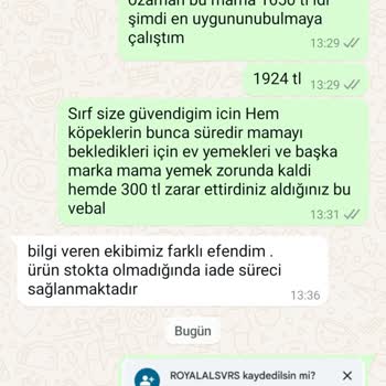 Sipariş Sorunu Ve Yanıltıcı Bilgilendirme