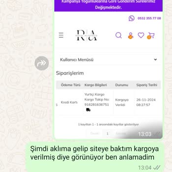 Sipariş Sorunu Ve Yanıltıcı Bilgilendirme
