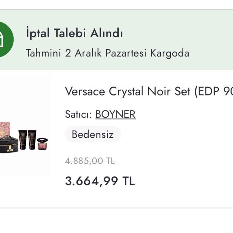 Boyner'de Sipariş İptal Sorunu