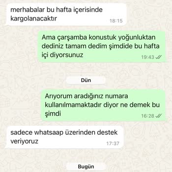 Siparişim Gönderilmedi Ve İletişim Kurulamıyor