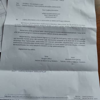 SEDAŞ'ın İhmalkarlığı: Hayati Tehlike Yaratan Direk Sorunu