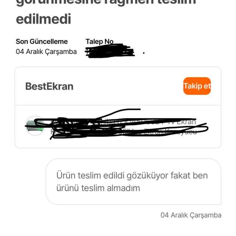 Kayıp Kargo Ve Yanıltıcı Teslimat Bildirimi