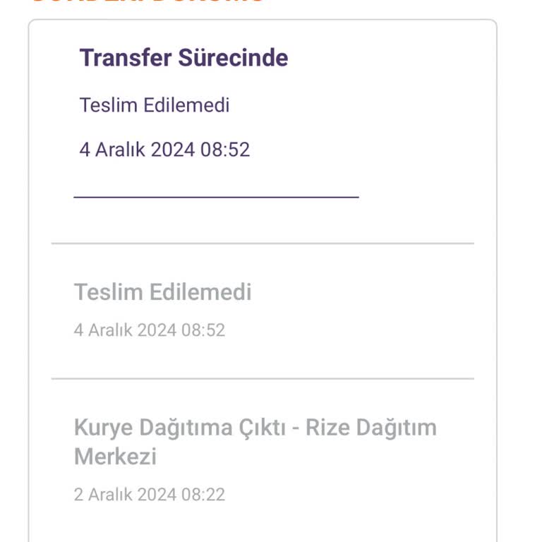 Kargo Teslimatında Yaşanan Sorun Ve İletişim Eksikliği