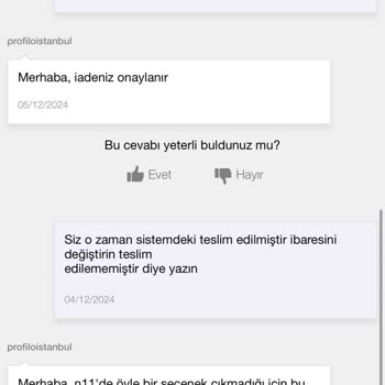 Teslim Edilmeyen Ürün Ve İade Sürecindeki Sorunlar