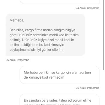 Hepsiburada: Teslim Edilmeyen Kargonun Yanlış Teslimat Bildirimi