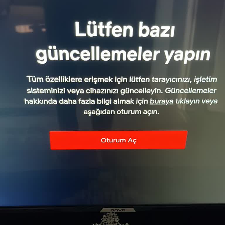 Onvo TV Güncelleme Sorunu Ve Acil Çözüm Talebi