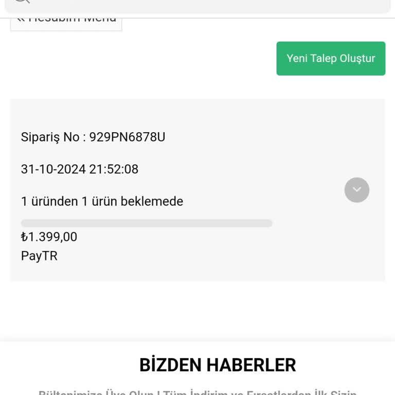 Ozsarıcam Mağazasında Para İadesi Sorunu