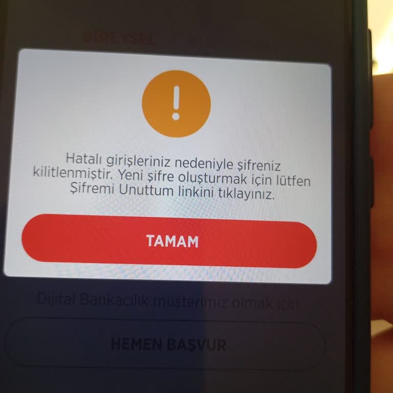Ziraat Mobil Uygulamasına Erişim Sorunu