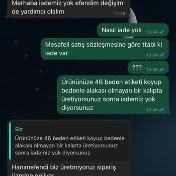 İade Hakkıma Yanıt Yok: ÇA-ÇA Butik'te Müşteri Hizmetleri Krizi