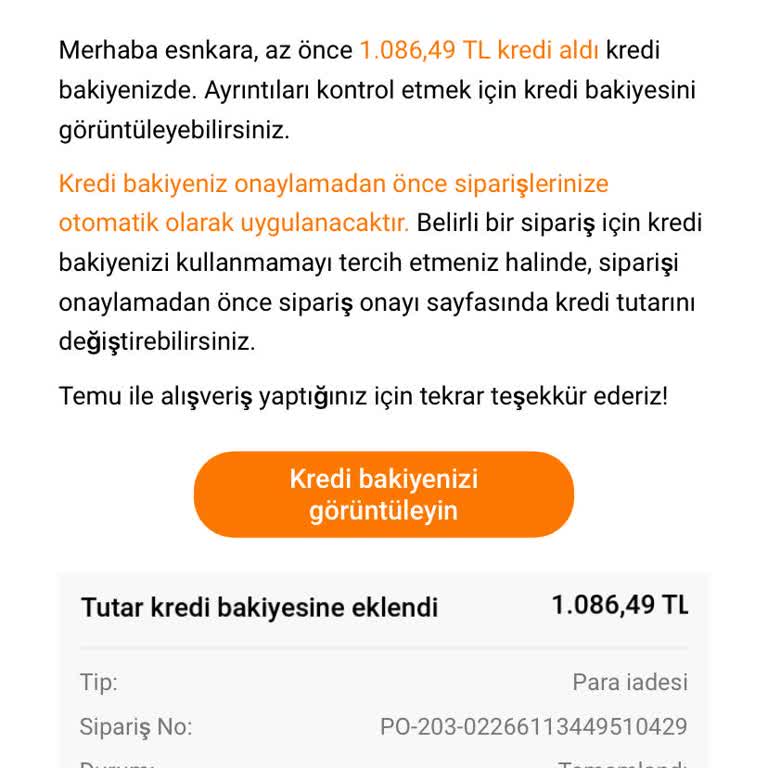 Temu Ayrı Ayrı Dört Ürün Aldım Geri Ödemesini Talep Ediyorum