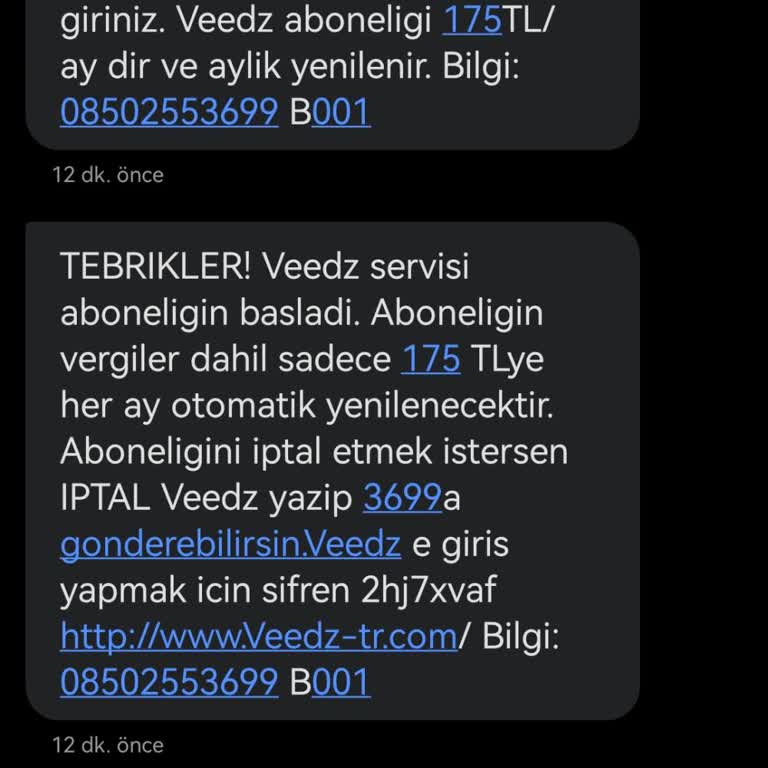Veedz Aboneliği: İzinsiz Başlatılan Üyelik Ve Ücret İadesi Talebi
