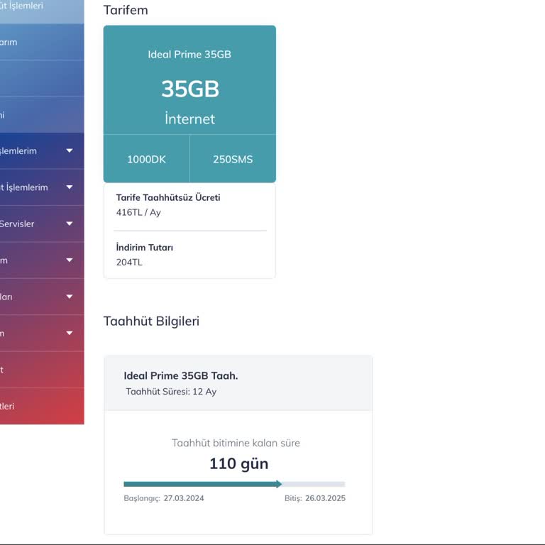 Mevcut Müşteriye Uygun Fiyatlı Tarifelerden Faydalanamama