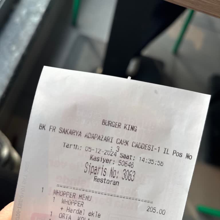 Burger King Şubesinde Müşteri Hizmetleri Sorunu