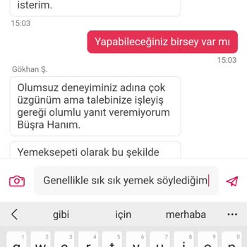 Yemek Sepeti'nde Hayal Kırıklığı: Yanlış Sipariş Ve Kötü Müşteri Hizmeti