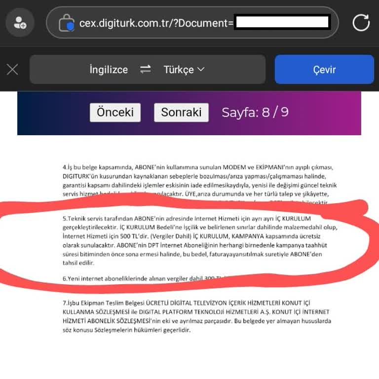 Digiturk Kurulumunda Beklenmedik Ekstra Maliyet Ve İletişim Sorunu
