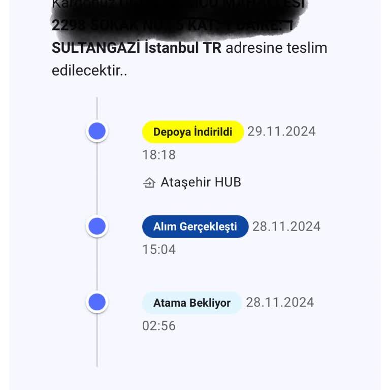 Karaca'dan Alınan Ürün Kargo Sorunu